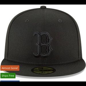 Boston Red Sox New Era Primary Logo Basic 59FIFTY Fitted Hat - Black